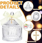 24 Sets Baptism Favors Crystal Bowl Cross Communion Baby Shower - Image 3