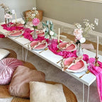 6 Pack Hot Pink Cheesecloth Table Runner 10Ft 23 x 120 Inch - Image 7