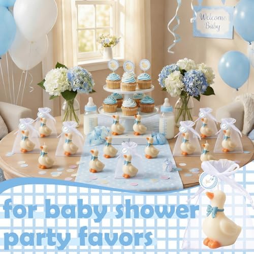 Conelist 16 Sets Silly Goose Party Favors Silly Goose Candle, Blue - Image 3