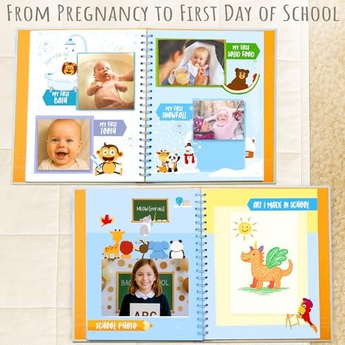 Baby Memory Book for Boy or Girl First 5 Years Baby Keepsake Journal - Image 5