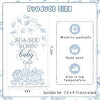 Serencatcher 7.2ft Seashell Sea You Soon Baby Shower Arch Backdrop Cover - Image 2
