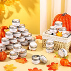 Threlaco 50 Pcs Baby Shower Candles, Party Favors, Pumpkin Autumn - Image 4