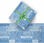AOFUN Custom Name Gift Wrap For Him - Mens Birthday Wrapping Paper, 3 Rolls, 58" x 23" - Image 2
