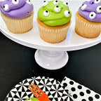 11-Inch White Melamine Cake Stand Pedestal Durable Plastic Dessert Display - Image 4