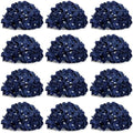 Navy Blue Hydrangea Flower Balls for Centerpieces - 12 PCS by DIYDOFUN