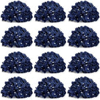 11.81 Inch Navy Blue Hydrangea Flower Balls for Centerpieces by DIYDOFUN