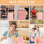 PerKoop 40 Pack Thank You Gift Bags with Handles 4 Sizes Kraft Gift Bags Recyclable Dessert Shopping Sacks for Mother's Day Wedding Graduation Bridesmaid Baby Shower Birthday Housewarming(Pink) - Image 5