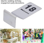 Stainless Steel Double Sided Digital Sign SEAT Card 11 to 20 Number Table Number Cards Ideal Wedding Birthday Graduation Baby Shower Engagement Party Decorations - Image 5
