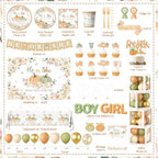 Fall Pumpkin Gender Reveal Decoration,Autumn Gender Reveal Party Supplies - Image 4