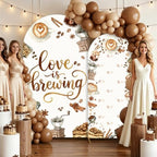 Serencatcher 7.2ft 6ft Love Brewing Arch Backdrop Covers Set of 2 - Image 5
