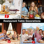 50Pcs Restaurant Table Numbers 1-50, Double Sided Table Number Tents, Red Plastic Tables Numbers for Wedding, Banquets, Party, Food Service - Image 5