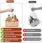 Dreamtop 4 Set Baskets for Gifts Empty, Woven Bamboo Gift Basket Empty Large with Handles, Sturdy Gift Basket Kit Empty to Fill for Christmas Birthday Baby Shower Wedding Gift - Image 3