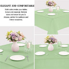 4 Pack Square Table Cloth 85x85 Inch Sage Green Tablecloth Machine Washable Fabric Polyester Table Cover for Dining, Buffet Parties, Picnic, Weddings and Restaurants（85x85 Sage Green） - Image 3