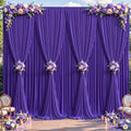 8 Panles Purple Backdrop Curtains - Wrinkle Free Fabric Backdrop Curtain for Photoshoot, 10FT Wedding Party Photo Backdrop Drapes for Birthday Baby Shower Photography Stage Background Decorations by Shillance