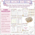 Funnymoom 426 Pcs Baby Shower Games Wildflower Girl, 8 Game Activities - Image 5