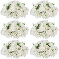 White Flowers Balls for Centerpieces: 15.7in Diam, 6 Pcs by CreatedforWeddingsandHome
