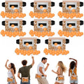 8 Sets Brown Heart Baby Shower Swing Shaking Balls Activity Set for Adults by Lonfliness