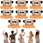 8 Sets Brown Heart Baby Shower Swing Shaking Balls Activity Set for Adults by Lonfliness