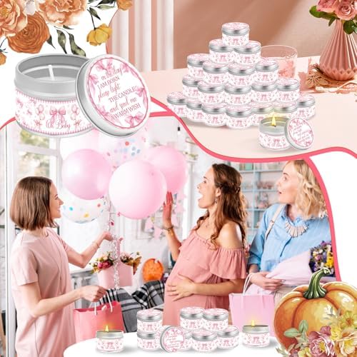 24Pcs Bow Baby Shower Party Candles for Gender Reveal Gift - Image 6