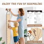 Custom Name Wood Height Chart for Kids Wall Measurement - Image 3