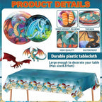 178Pcs Dragon Birthday Party Supplies Set Fantasy Dragon Knight Decoration - Image 4
