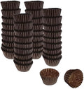 CybrTrayd No.4 Glassine Paper Approximately 5,00 Pieces – 1” Base, 3/4” Wall Candy Cups, Brown by CybrTrayd