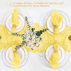 50 Pack Yellow Napkins 20x20Inch Cheesecloth Napkins Bulk - Image 6