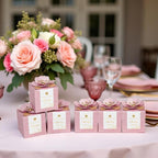 FEIYI 20 PCS Favor Boxes, Dusty Rose, 2.55x2.55x2.55 - Image 6