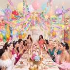 Fancy Princess Birthday Party Decor Garland, Pastel, Small, 8 Pcs - Image 6