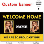Custom Welcome Home U.S. Army/United States Military Banner, Sign(6x9ft) - Image 2