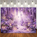15x10ft Purple Butterfly Floral Backdrop for Photography Butterfly Flowers Girls Party Decorations Background Wedding Birthday Baby Shower Party Cake Table Decor Banner Photo Booth Props by Unknown