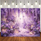 15x10ft Purple Butterfly Floral Backdrop for Photography Butterfly Flowers Girls Party Decorations Background Wedding Birthday Baby Shower Party Cake Table Decor Banner Photo Booth Props by Unknown