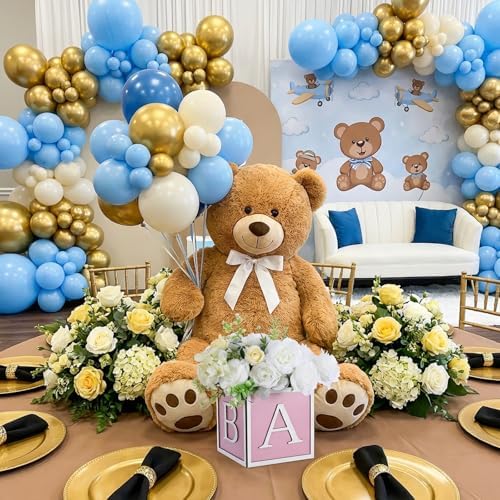 4PCS Baby Shower Centerpieces for Tables - 6 Inch Pink Wooden Boxes with 3D - Image 5