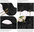 14 Pack Black Cheesecloth Table Runner 17x108 Inch Semi Sheer Boho Gauze Cheese Cloth Fabric Table Runners, for Wedding Party Baby Shower Birthday Home Decor Garden Farmhouse - Image 4
