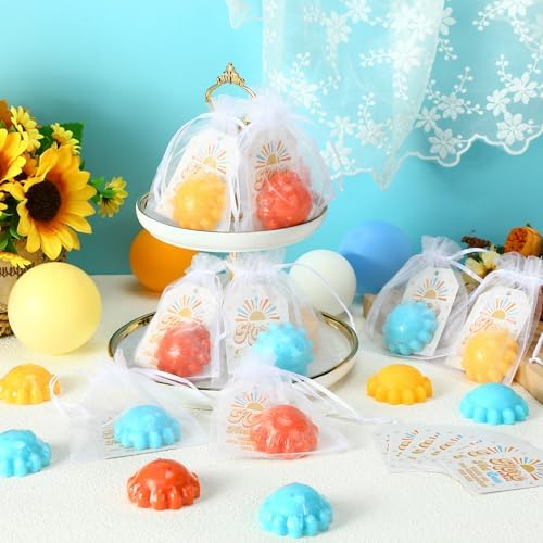 Leelosp 60 Sets Sun Soaps Baby Shower Favors, Handmade, Colorful, Funny - Image 4