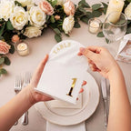 Aceorbit White Wedding Table Numbers 1-20 with Stands 5" x 7" - Image 3