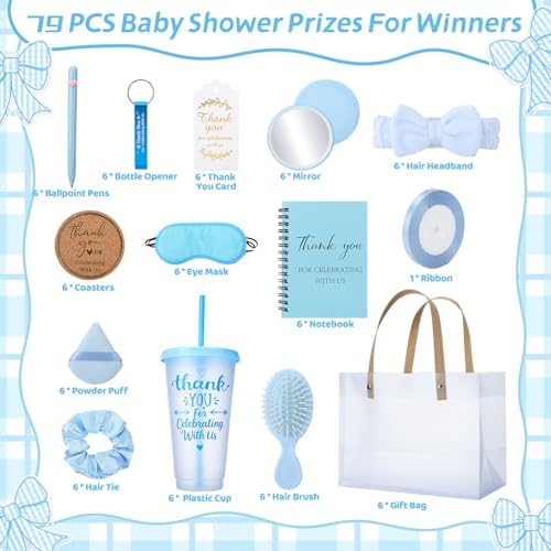 79Pcs Baby Shower Prizes for Game Winners Baby Shower Favor Gift - Image 3