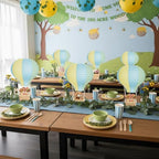 Meooeck 8 Sets Blue Yellow Green Hot Air Balloon Table Centerpieces Decor - Image 5