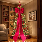 75x18 Inch Giant Red Bow Decoration Big Bows for Christmas Trees Wall - Image 7