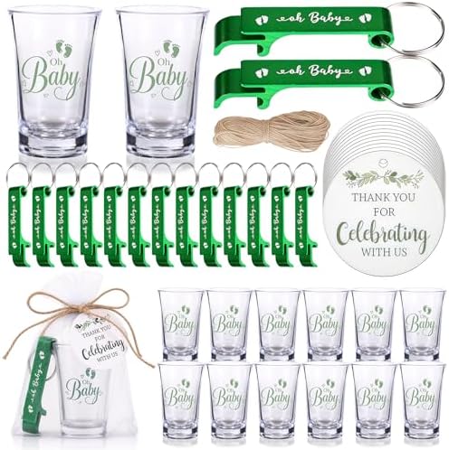 50 Set Baby Shower Favors for 50 Guests, Oh Baby Acrylic Shot Glasses by Unknown