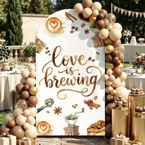 Serencatcher 7.2ft Love Brewing Arch Backdrop Cover - Image 4