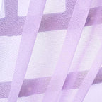 QueenDream Wedding Aisle Chair Sashes 50 Pieces Light Purple Long Sheer Fabric Sashes Decorations Chair with Artificial Eucalyptus - Image 3