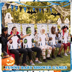 Shyyween 6 Sets Halloween Baby Shower Games A Little Boo Is Almost Due Game - Image 6