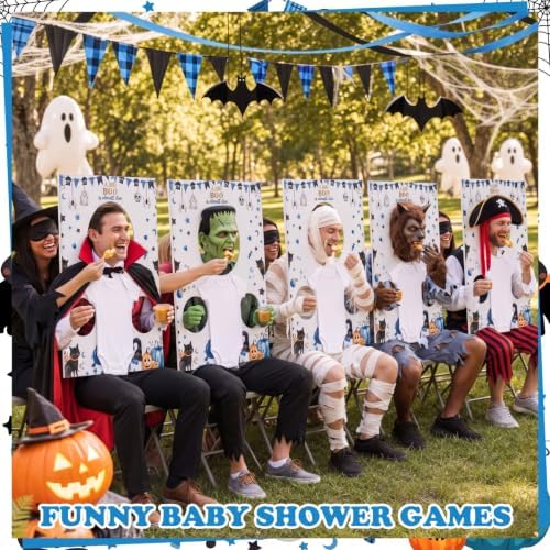 Shyyween 6 Sets Halloween Baby Shower Games A Little Boo Is Almost Due Game - Image 6