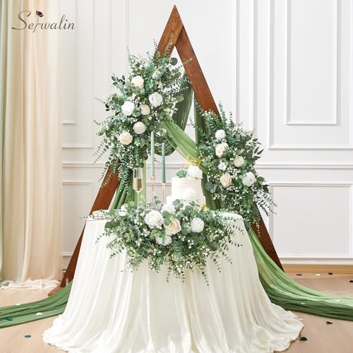 Serwalin 300PCS Mixed Eucalyptus Stems with Baby's Breath Greenery - Image 2