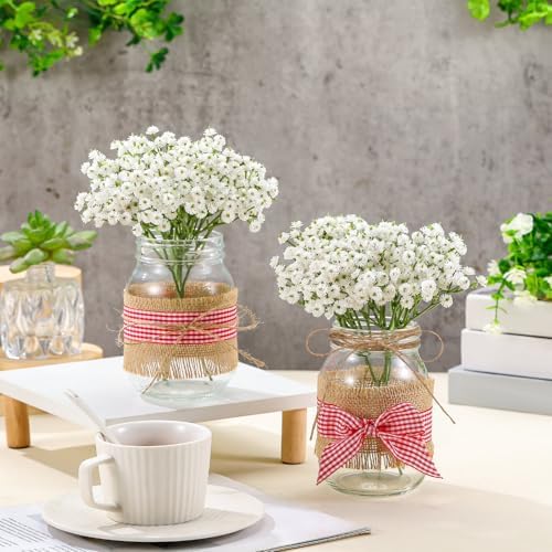 Daifunli 6 Set Picnic Party Centerpieces for Table Mason Jar Table Decor - Image 2