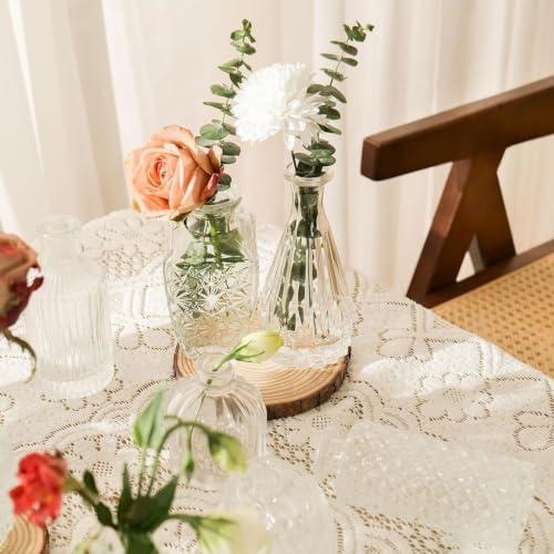 Mini Bud Vases Set of 32 As Wedding Centerpieces for Tables,Clear Bud Vases for Flowers,Small Flower Vases Suitable for Birthday Party,Anniversary,Wedding Reception,Baby Shower (Clear, 32PCS) - Image 5