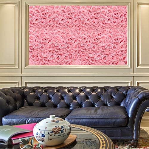 Artificial Flowers 50PCS Silk Rose with Wire Stem Real-Touch Fake Rose for DIY Wedding Décor Bride&Bridesmaid Bouquets Home Office Baby Shower Party Prom Centerpieces Arch Garland（Pink） - Image 5