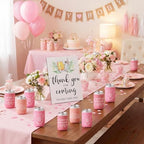 SiliFine 37 Pcs a Baby Is Brewing Pink Can Coolers Baby Shower Party Favors - Image 5