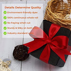 Ribbli Double Faced Red Satin Ribbon,1” x Continuous 25 Yards,Fabric Ribbon Use for Bows Bouquet,Christmas Gift Wrapping,Floral Arrangement (Pack of 3) - Image 3